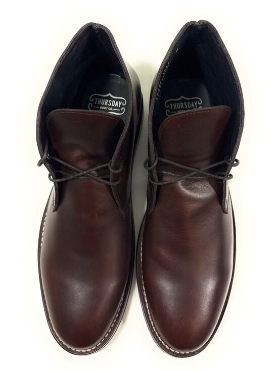 Thursday Boot Co Mens Scout Chukka Ankle Boots Size 10.5 Handmade Brown Leather main image 12